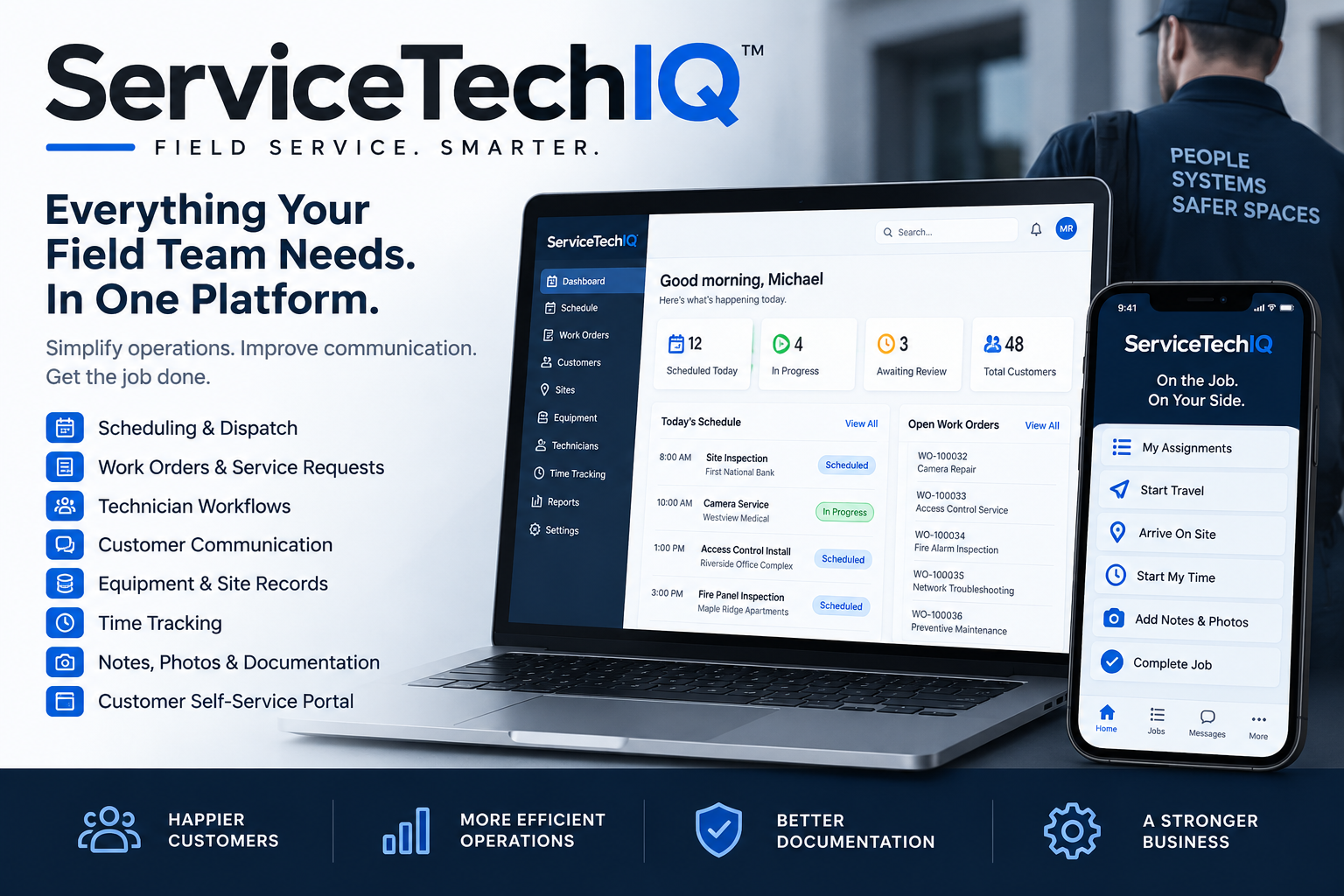 ServiceTechIQ field-service platform overview